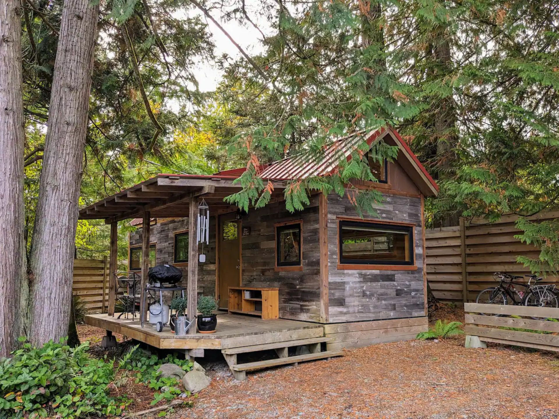 Pocket-Sized Home located in nature, with small porch