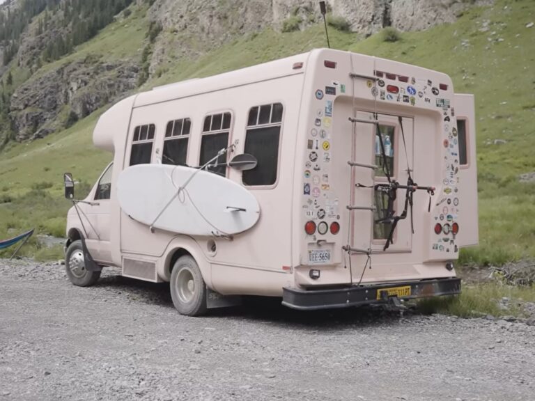 exterior of a tiny house on wheels