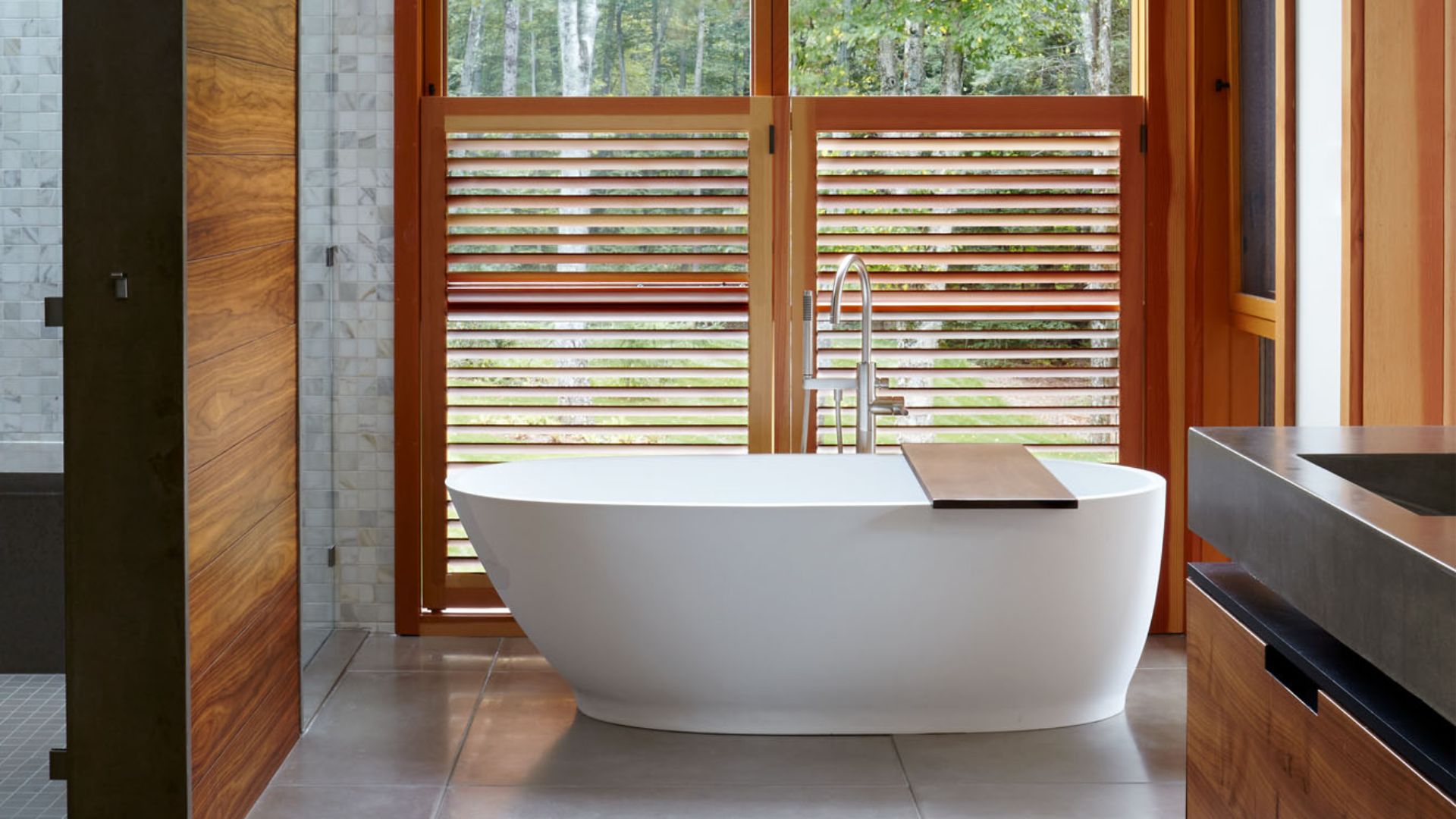 elegant tub perfect for long baths