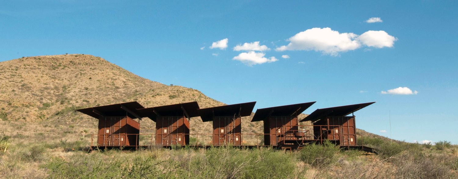 house consisting of five separate containers