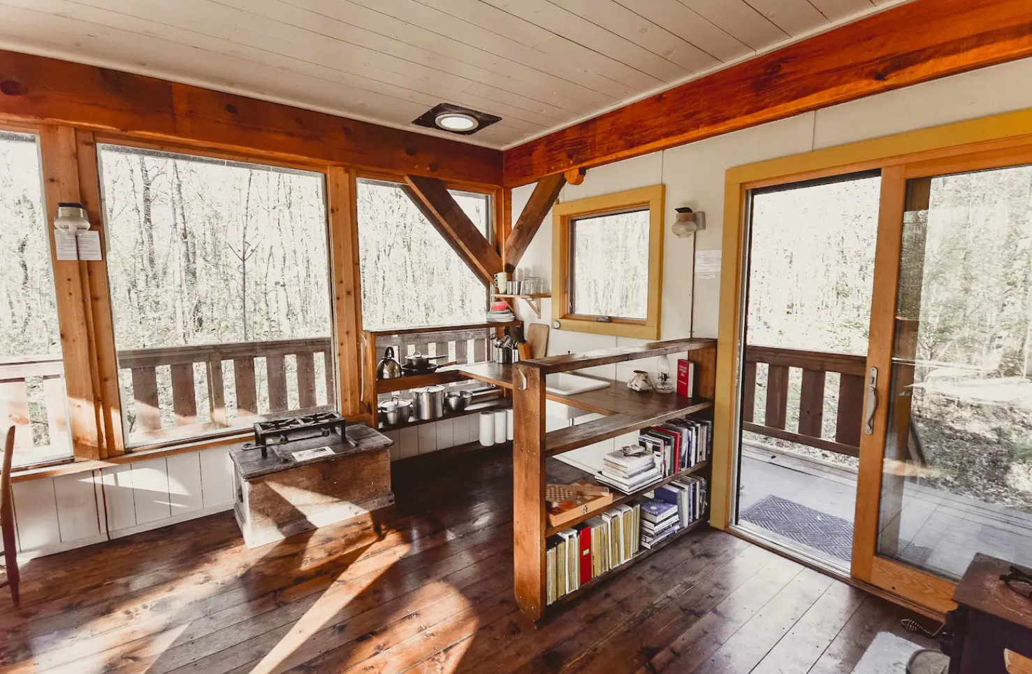 small kitchen in cabin