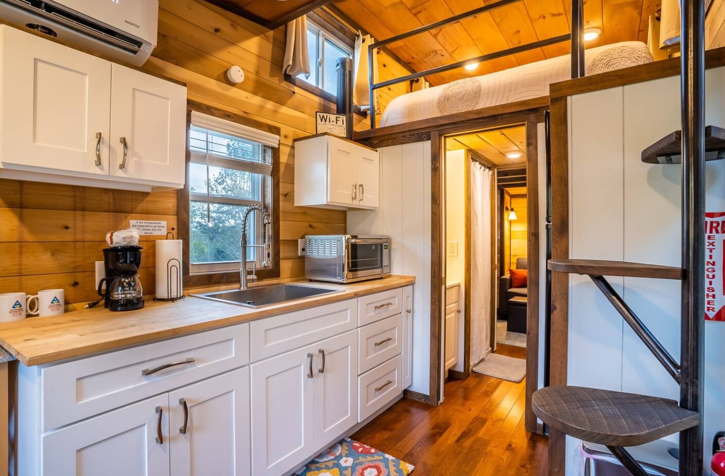 Full sized kitchen in tiny house