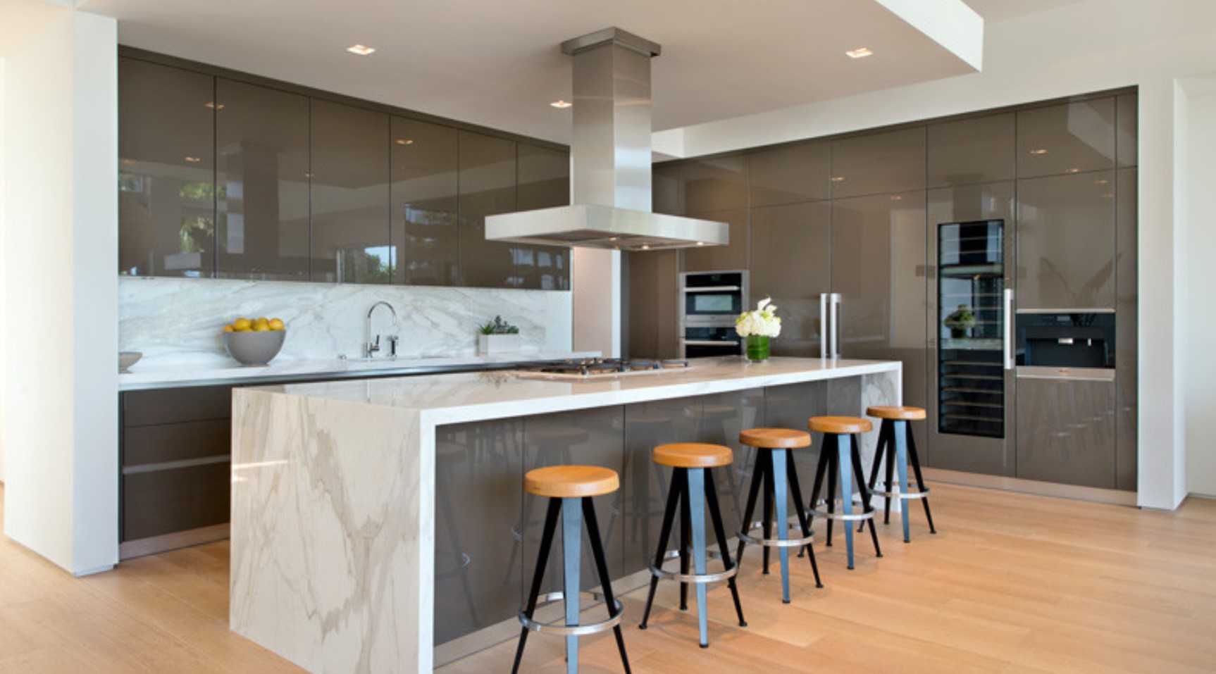 Modern kitchen with large island