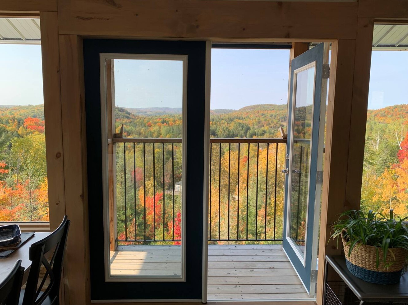 Balcony with a view of nature