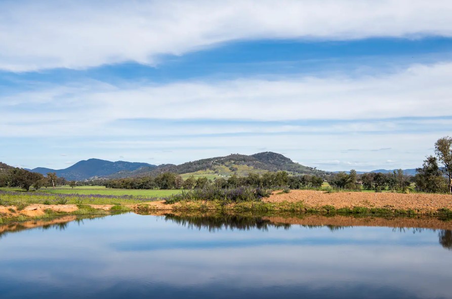 a lake, a beautiful view of the nature