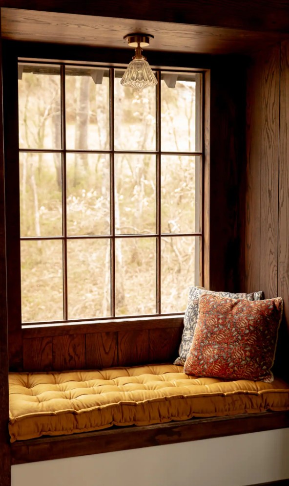 Book nook by the window