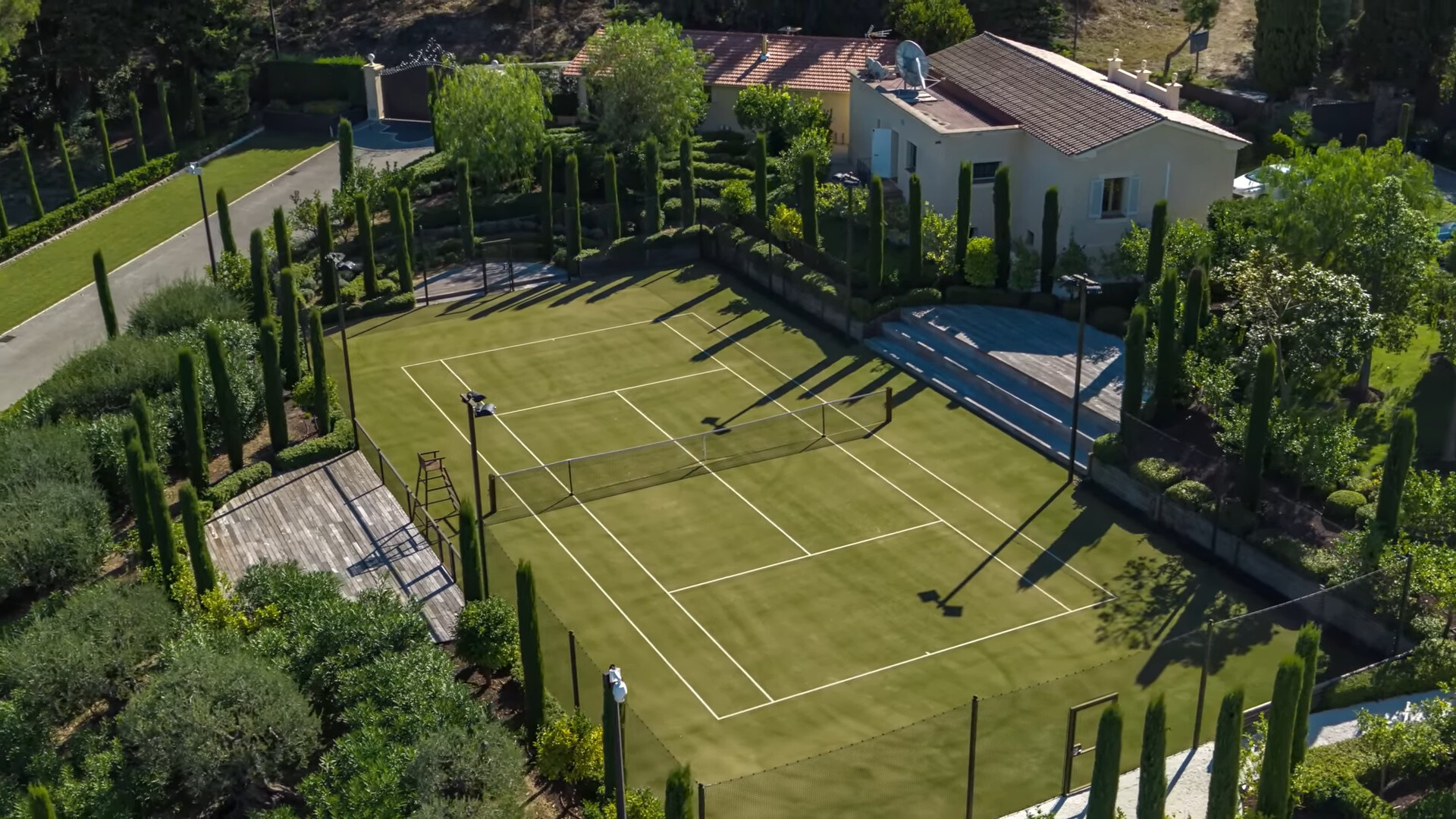 private tennis court