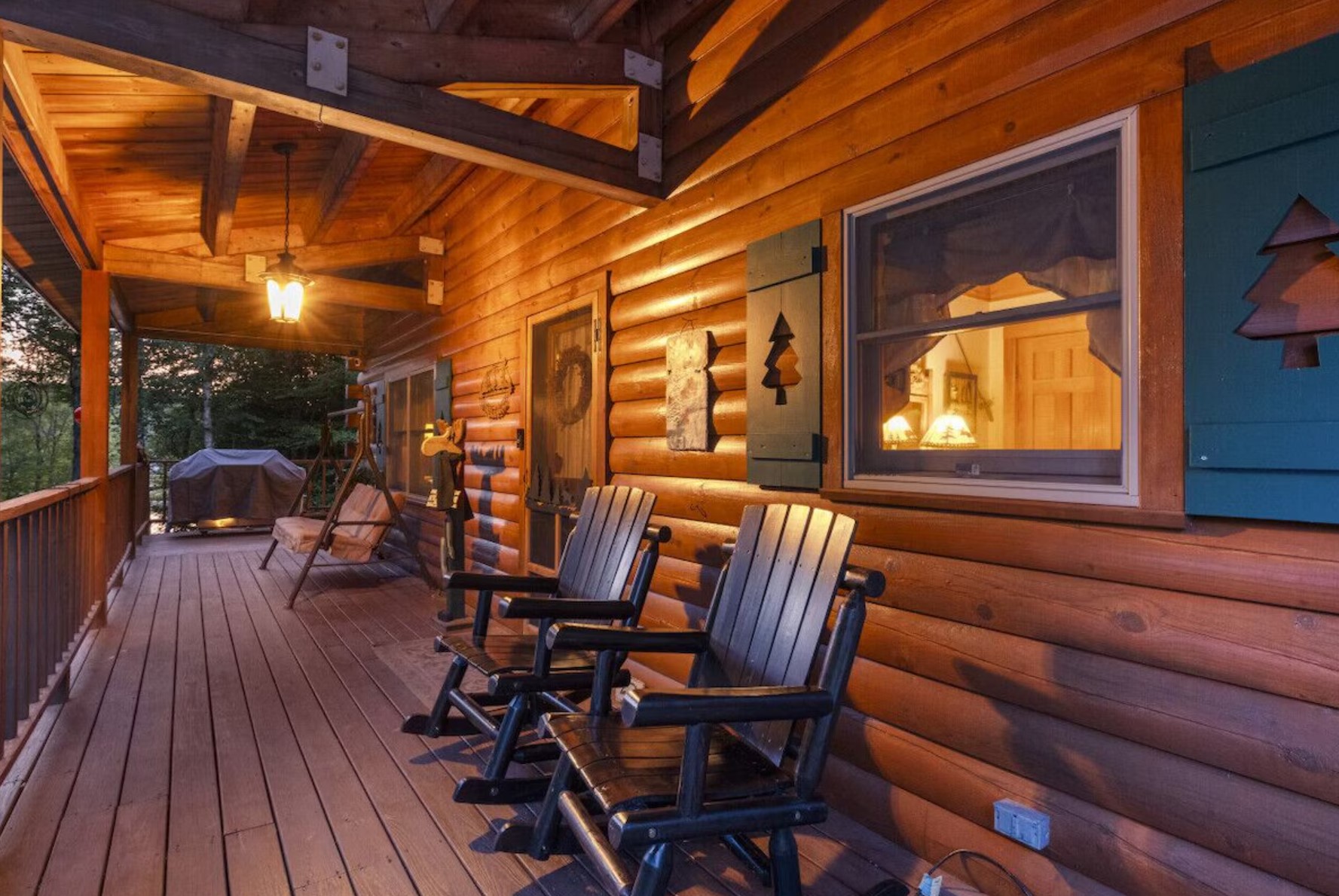 Patio with a lounge area and grill