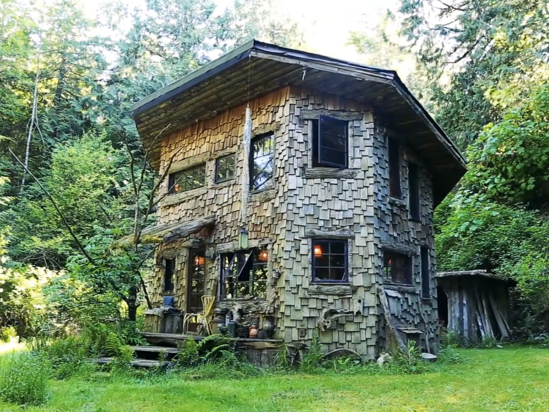 This Rockstar Made A Home That Looks Like A Fairy Land Located In A Tree Trunk