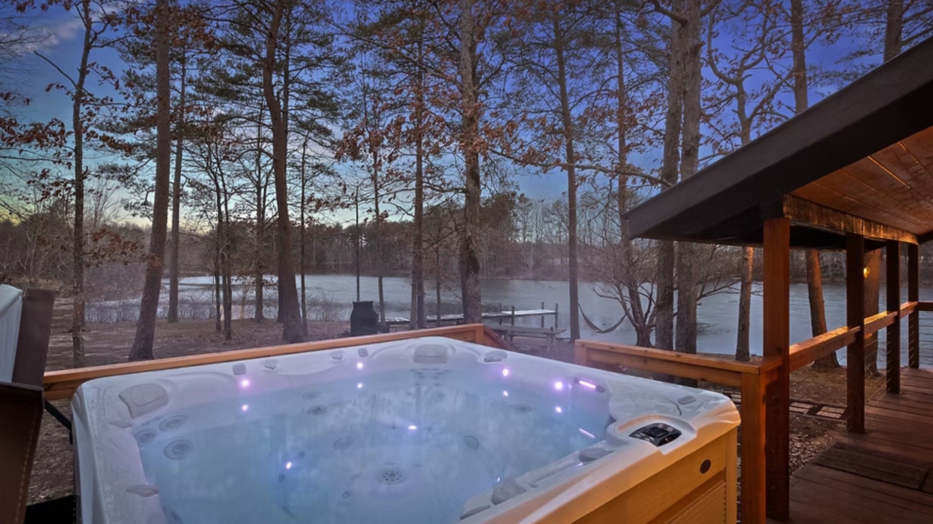 cool hot tub outside