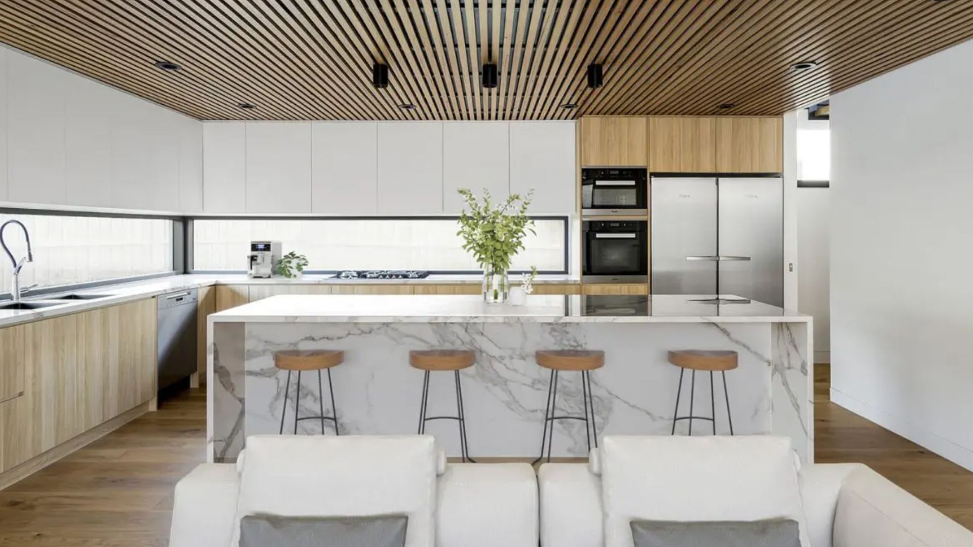 stunning marble kitchen island with chairs