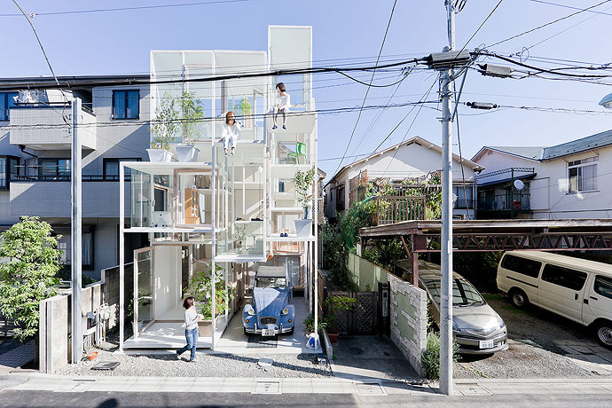 White transparent home on