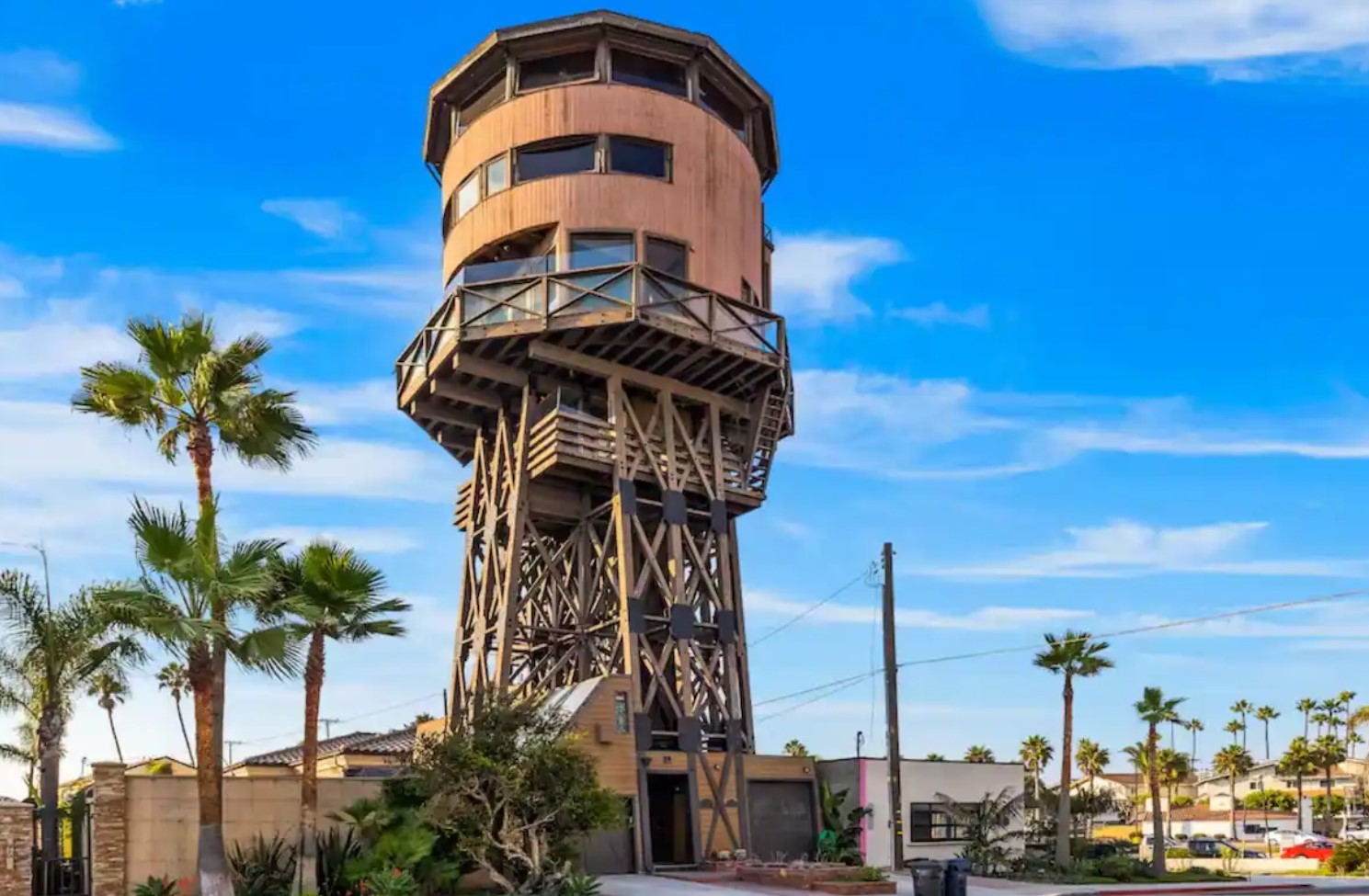 Water tower home with three floors