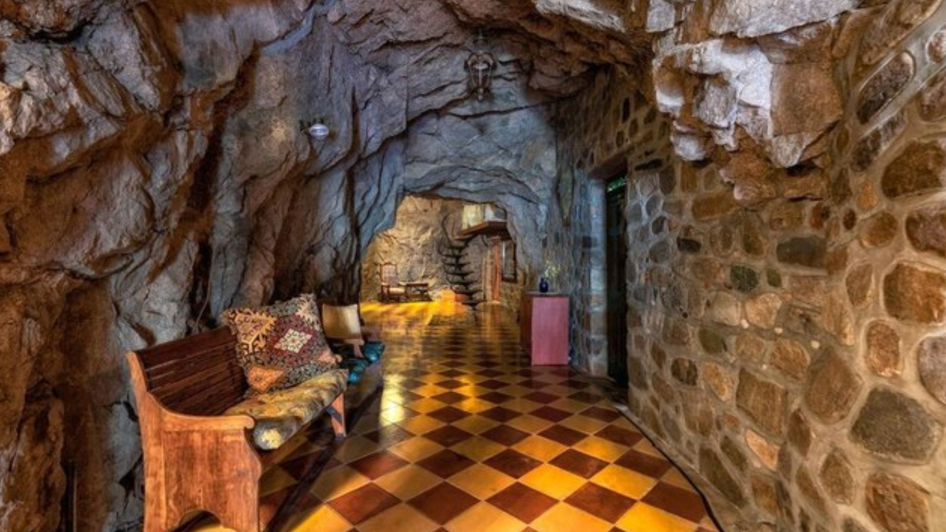 hallway in the cave dwelling house