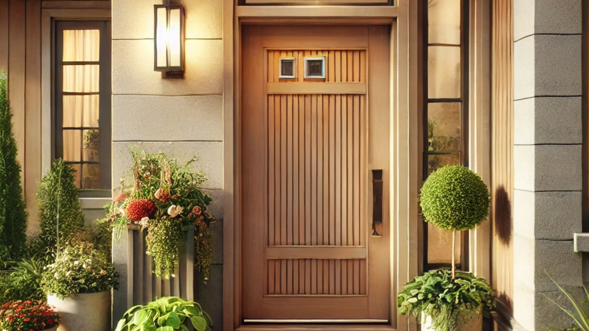 nice entryway into the house