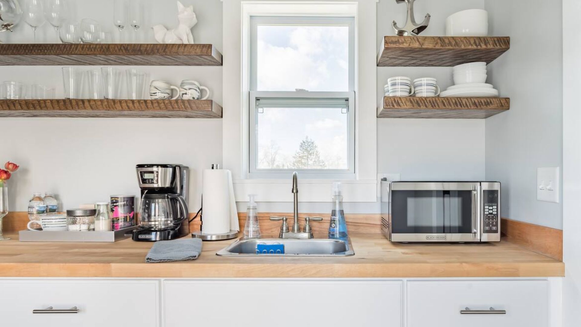 white kitchenette