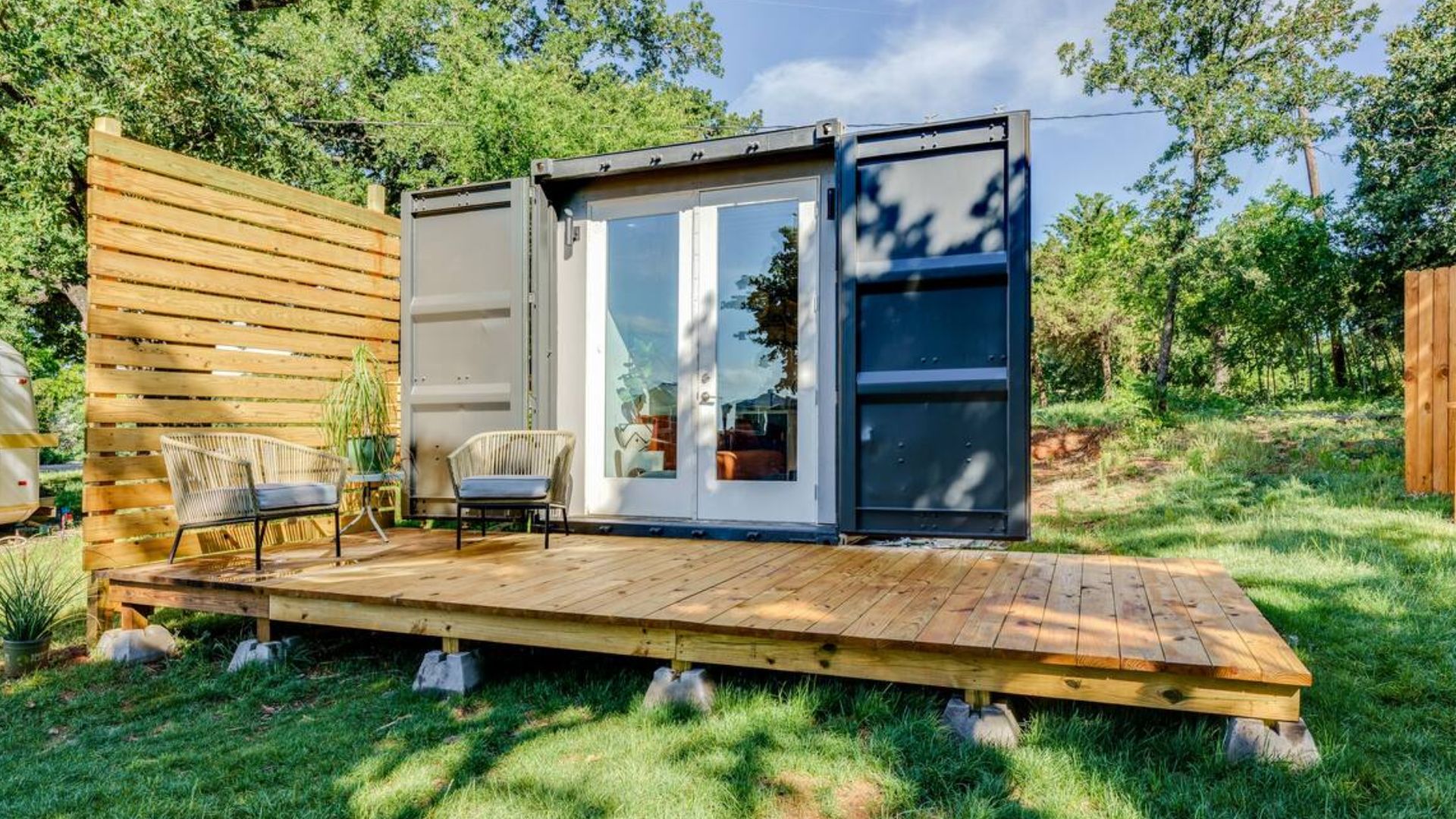 Container home with a porch