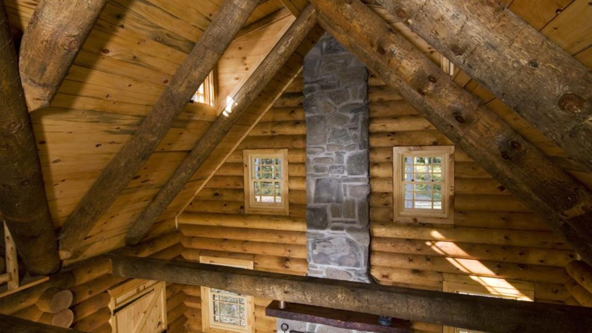 beautiful woodwork in the cabin