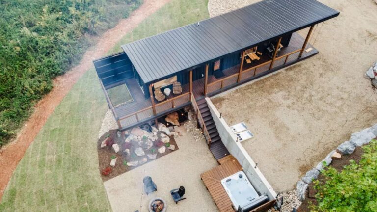 A Shipping Container Cabin With A Surprise That Will Leave You Gasping