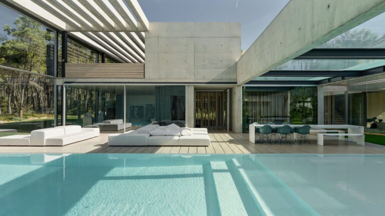 Chill Out In Style At This Futuristic Mansion with Two Amazing Pools