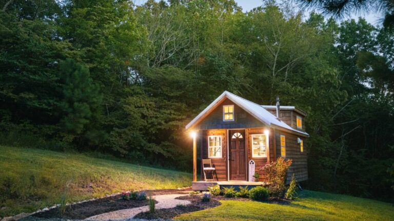 Tiny home with patio