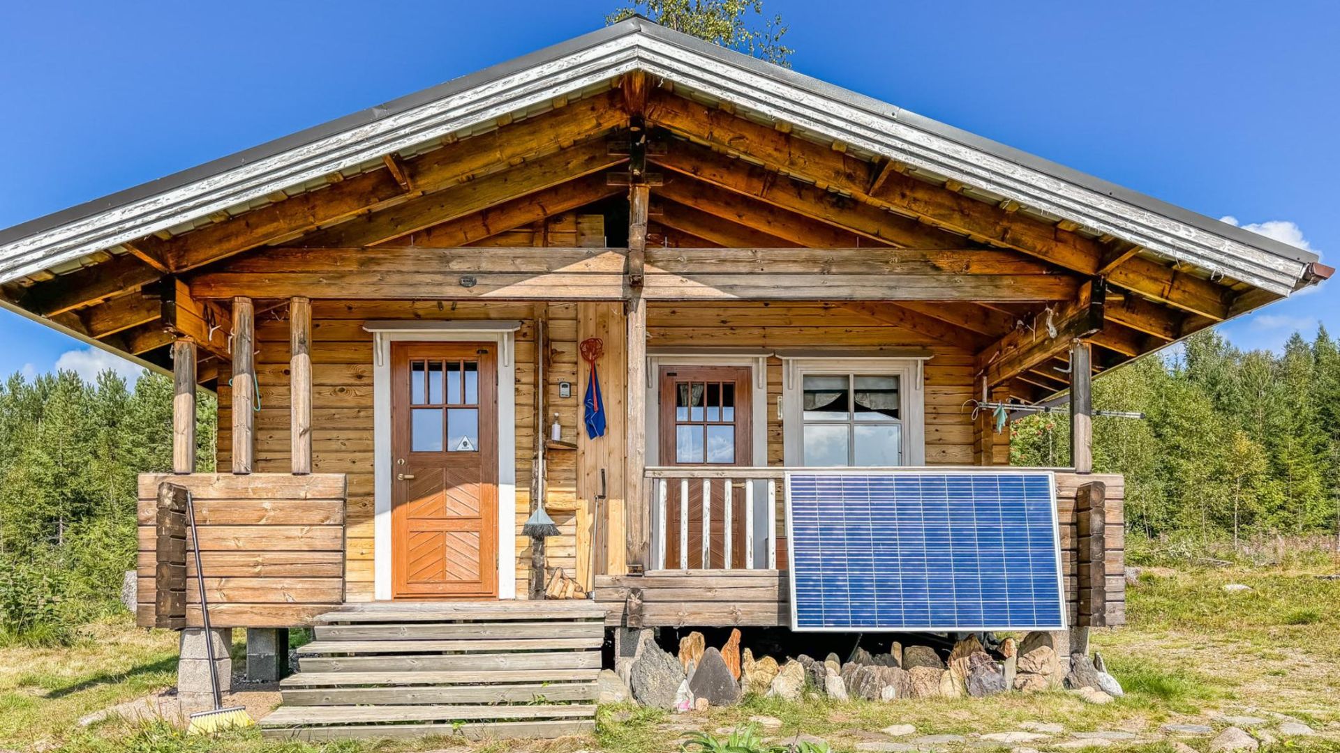 exterior of a cabin in nature