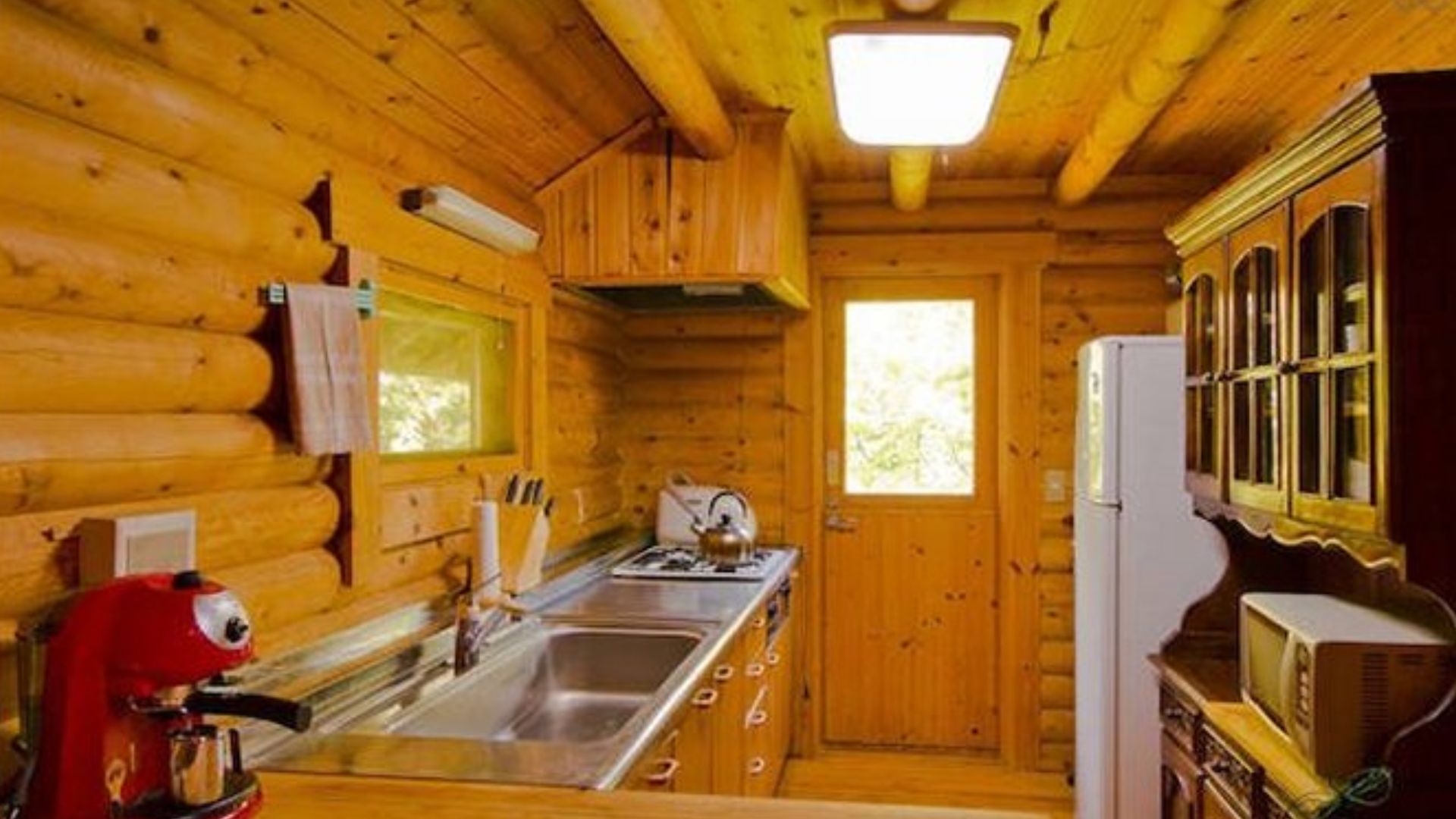 cozy wooden kitchen