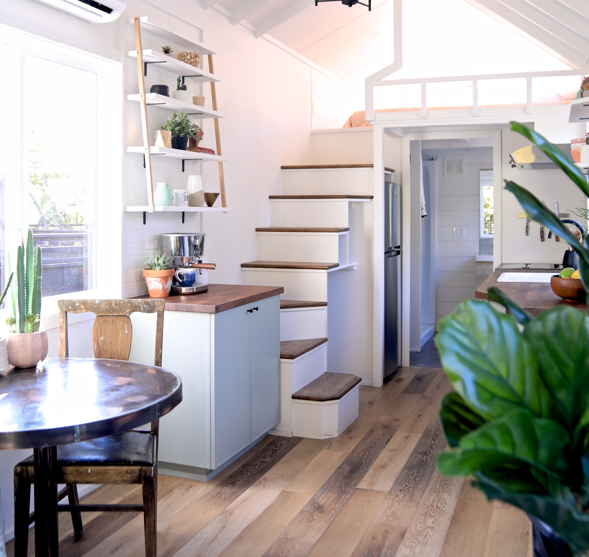 Rustic dining room with additional storage