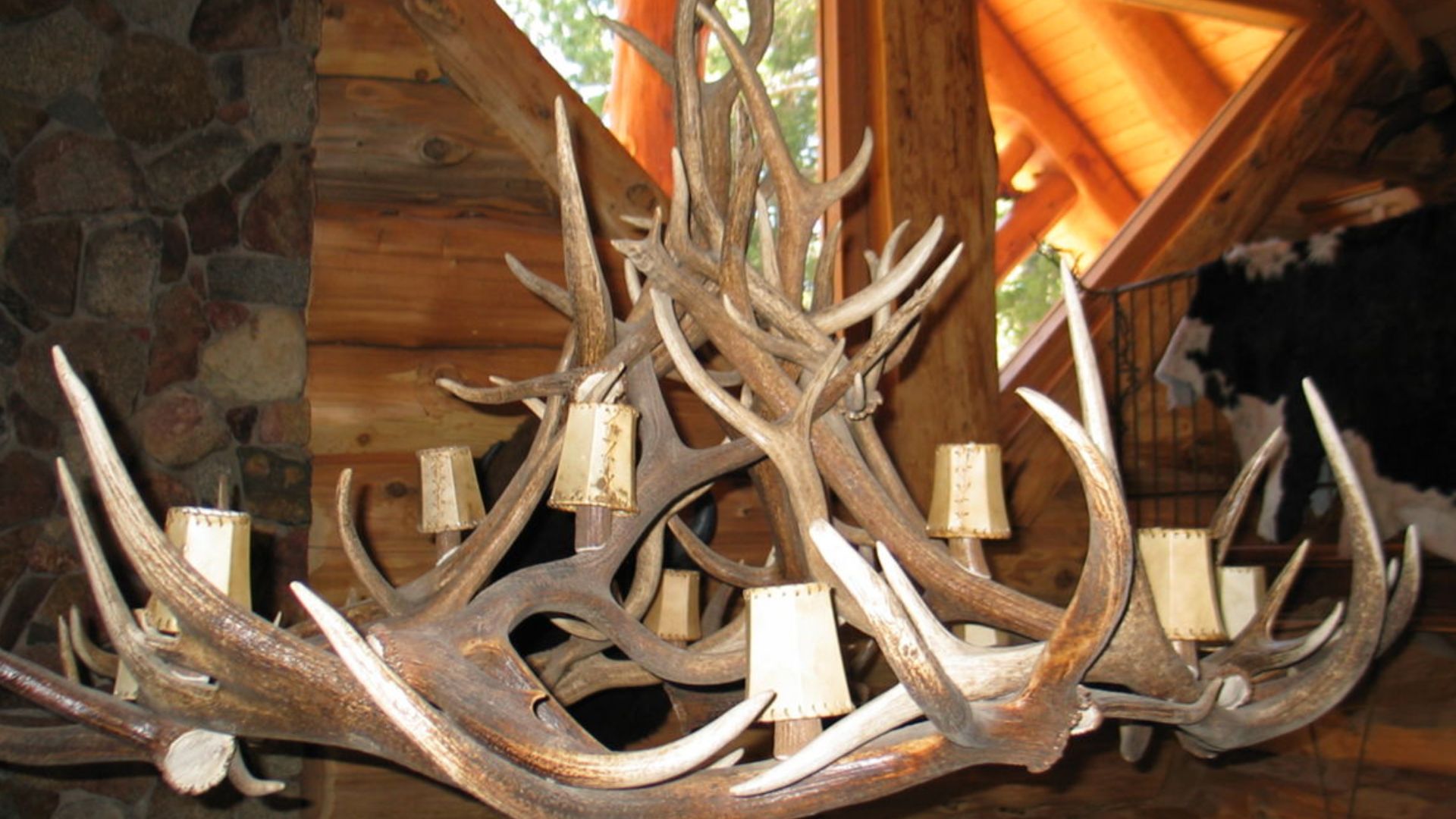 antler chandelier