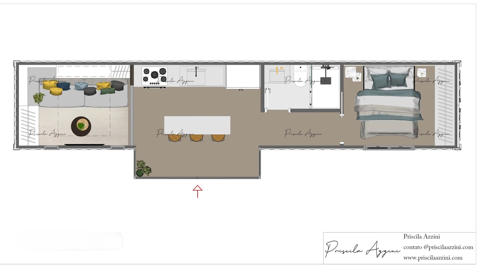 floor plans of the container