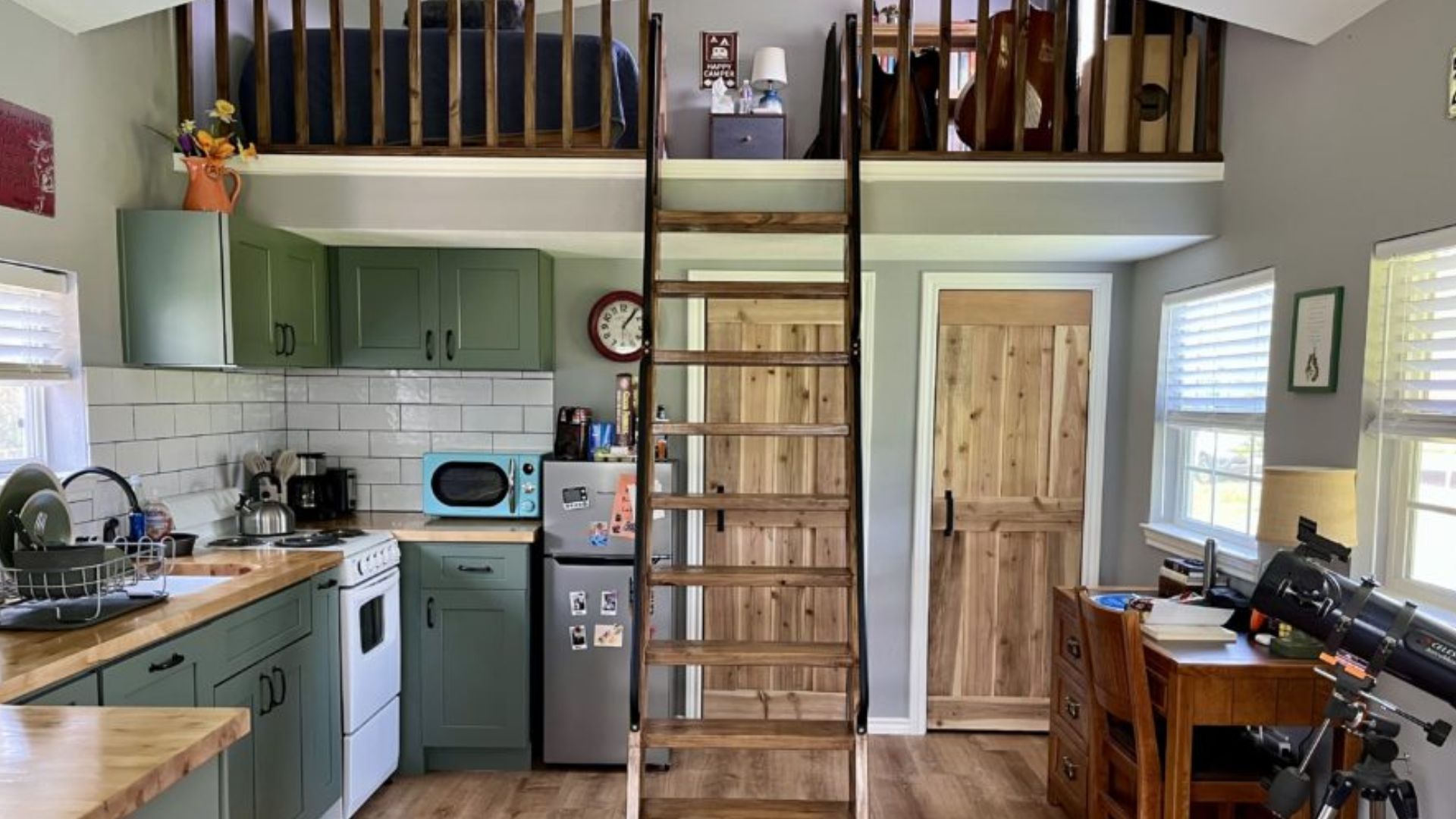 view into the loft