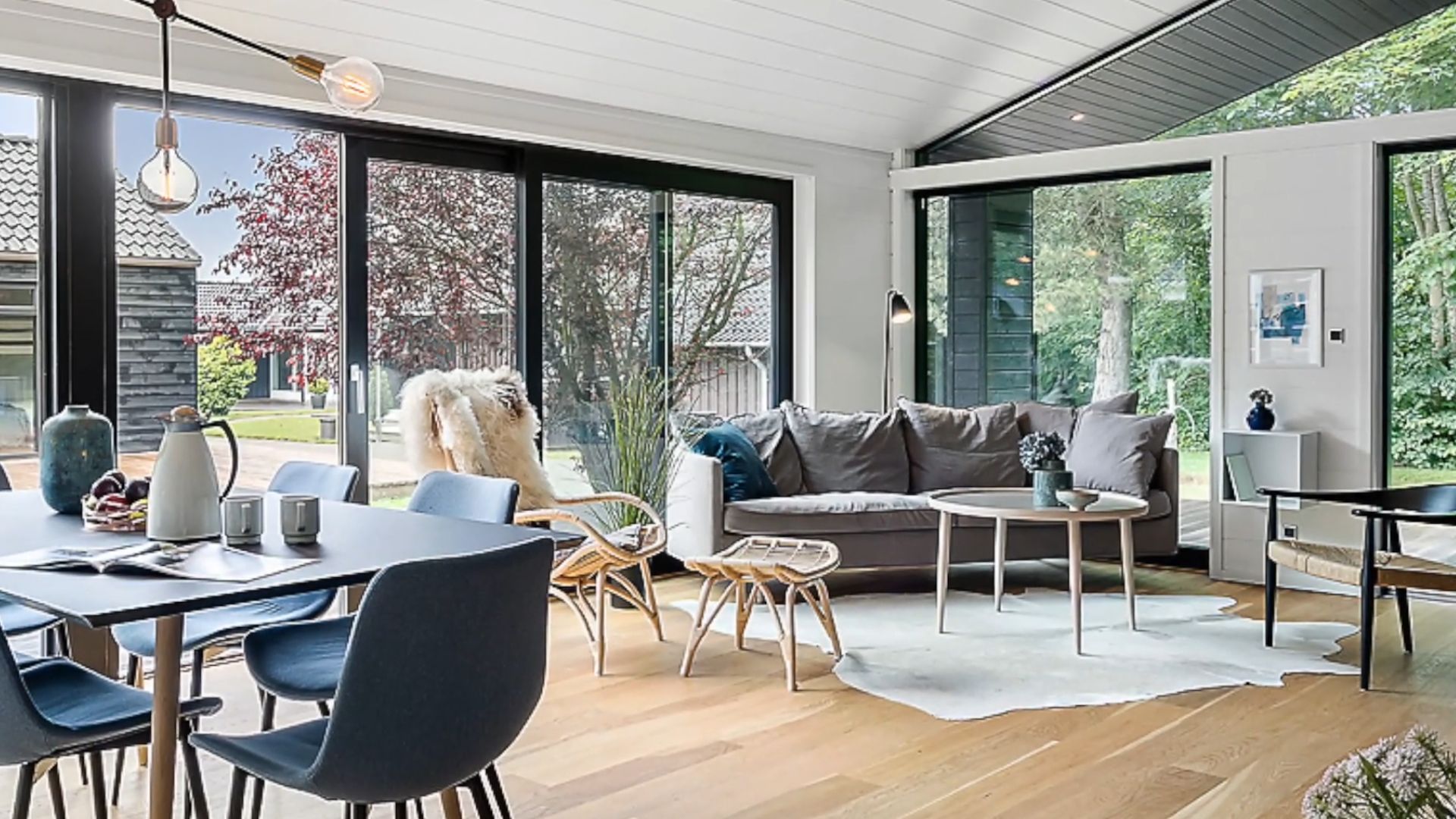 stunning livin room with picturesque windows and lots of light