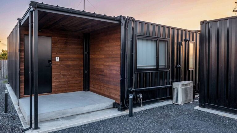 exterior of a container home