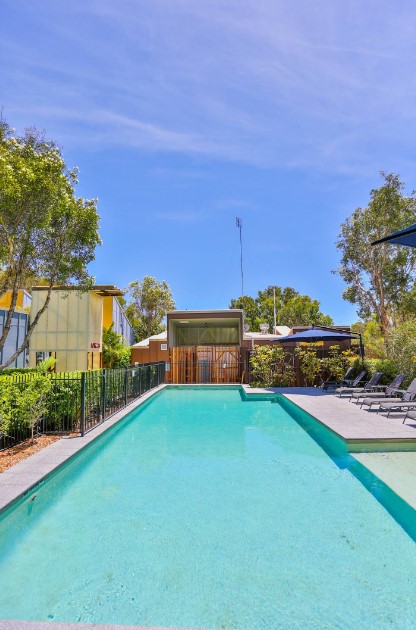 pool of a container home