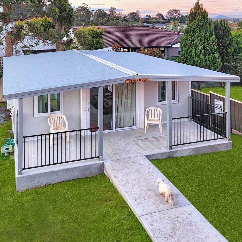 exterior of a small home with a little porch