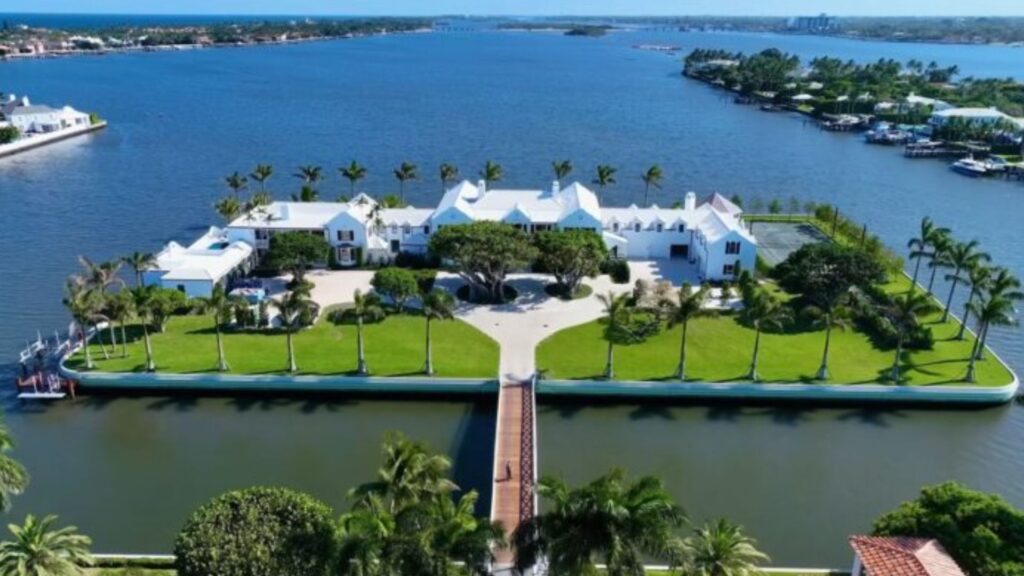 mega mansion on an island