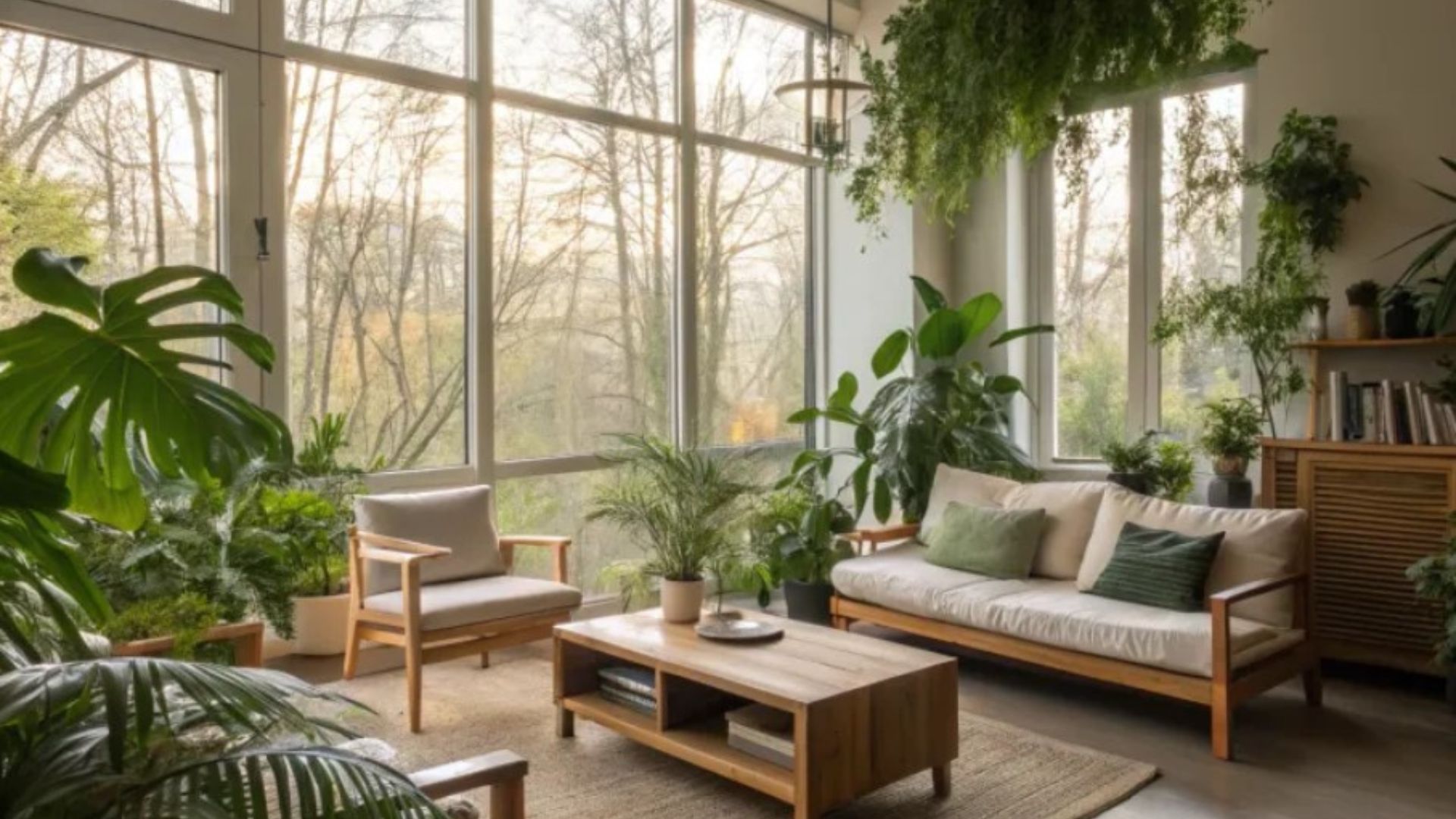 biophilic design in the living room