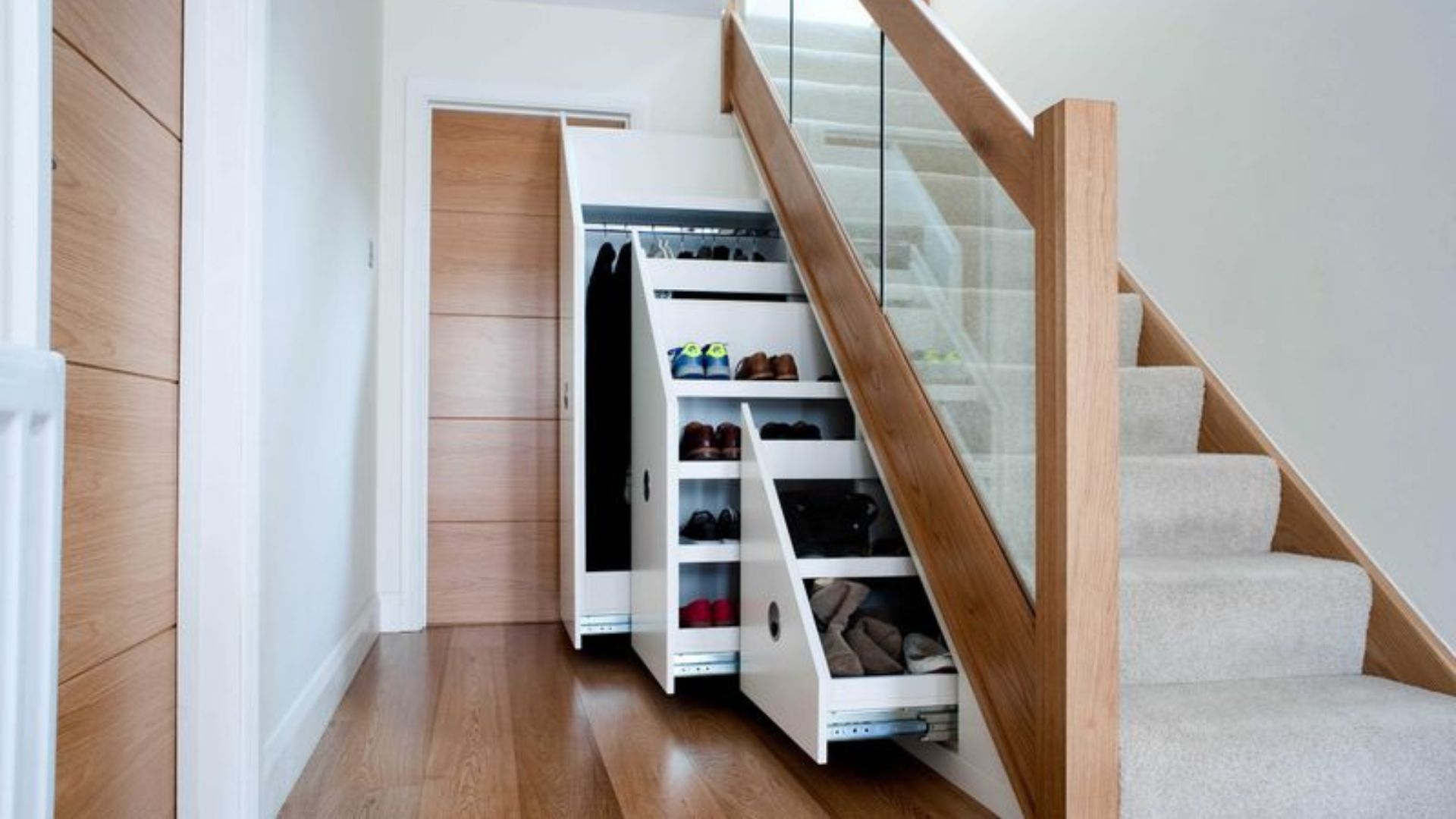 hidden staircase storage