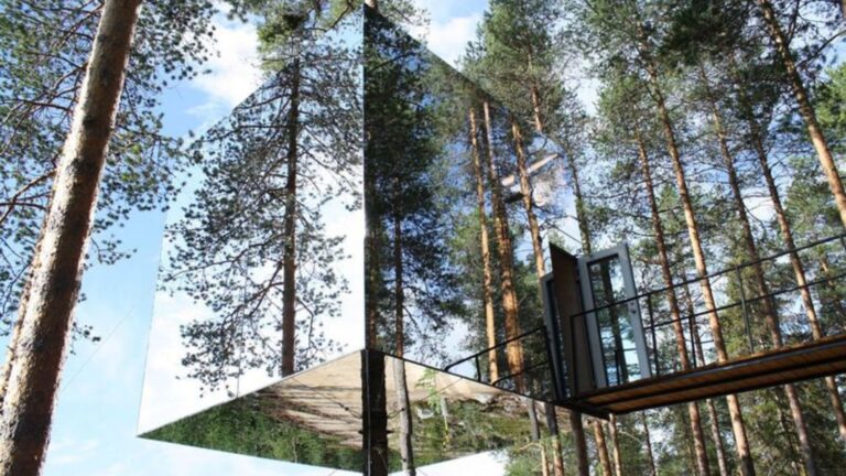 exterior of an invisible house