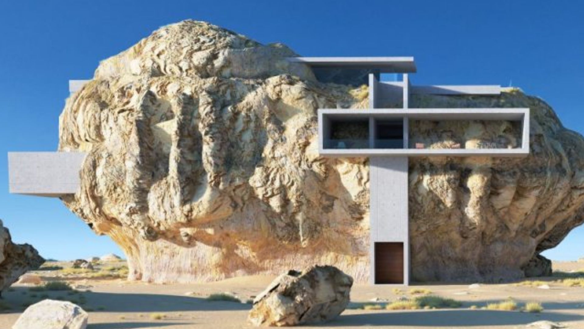 hegra house in the desert