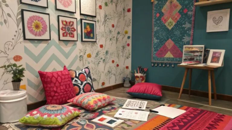 colorful living room