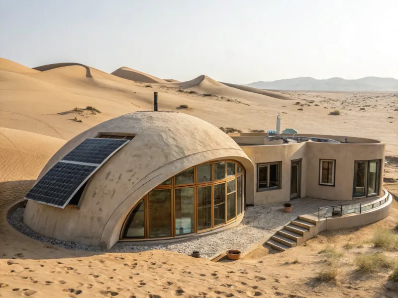 Desert Shell Home, New Mexico, USA