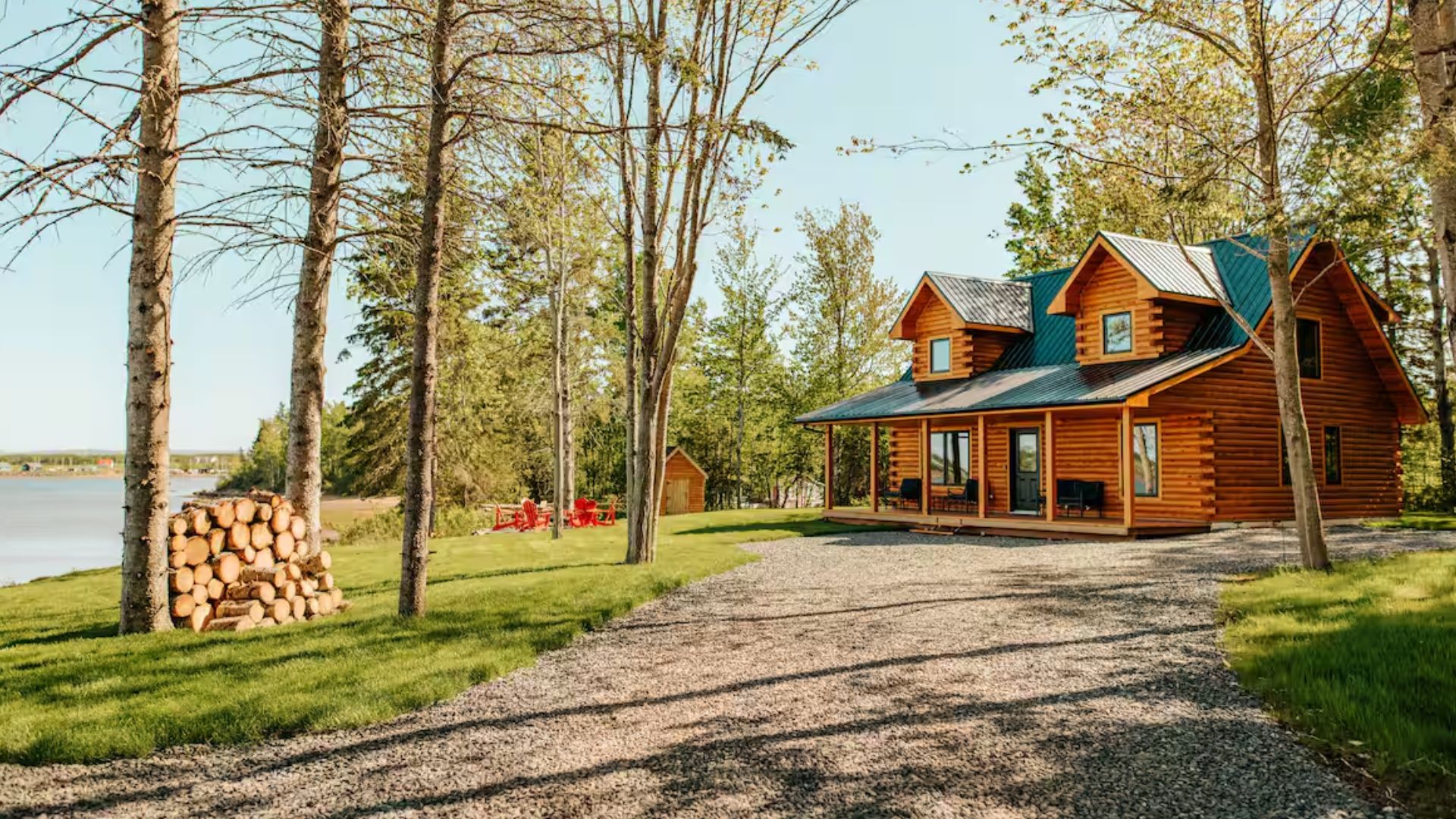 exterior of a cabin in nature