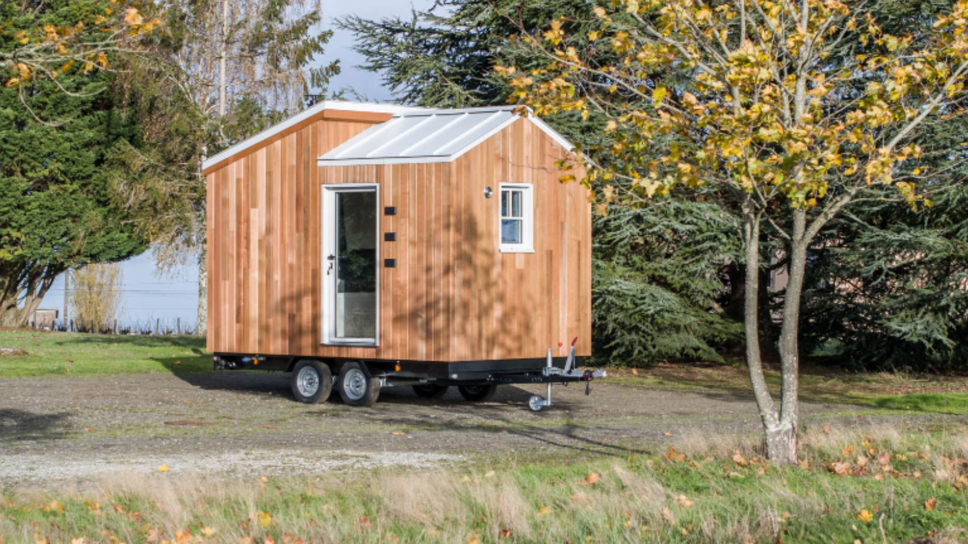 exterior of a tiny wooden home