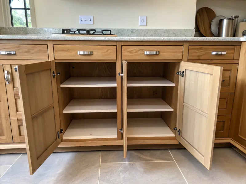 Minimalist Under-Counter Storage