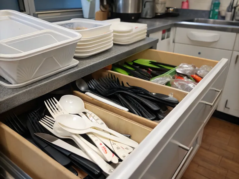 Plastic Silverware from Takeouts