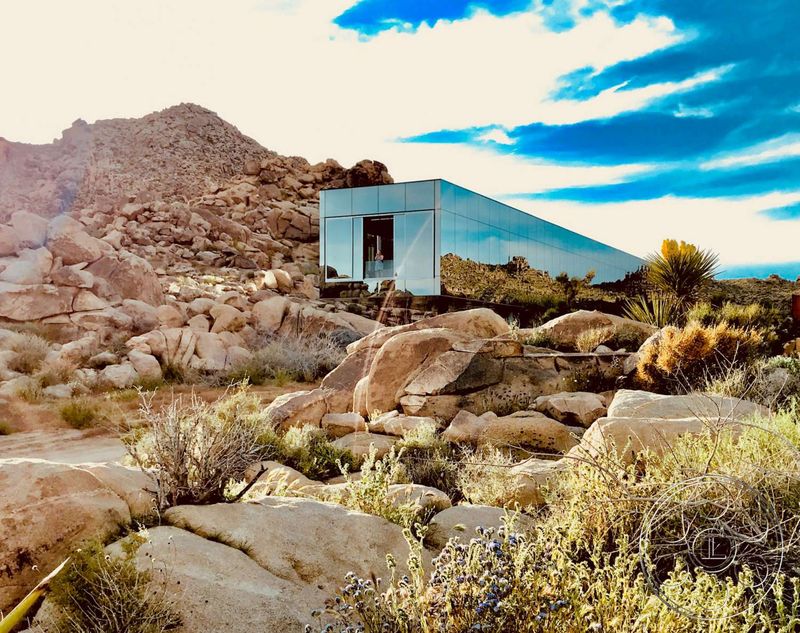 Reflective Desert Oasis