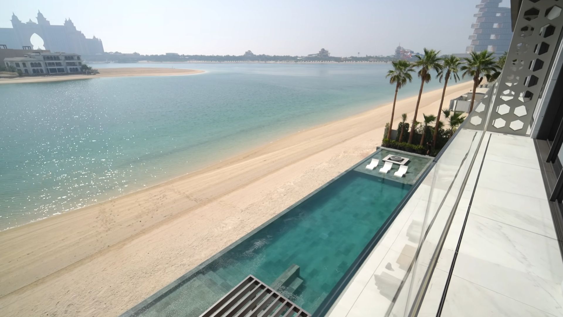 beach view from the window