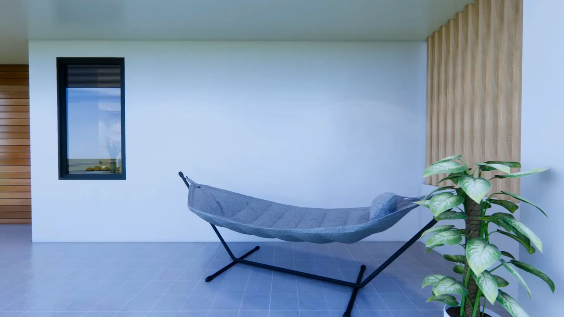 hammock on the porch