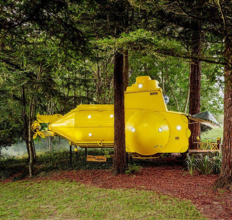 The Yellow Submarine Houseboat, Seattle, Washington